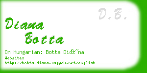 diana botta business card